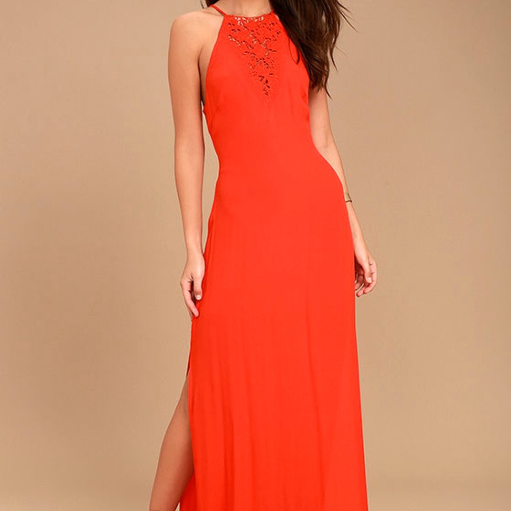 Red Petra Maxi Dress